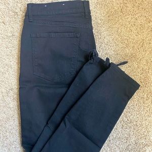 Loft Black jeans with cute tie detail